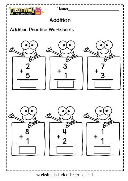 Addition Practice Worksheets
