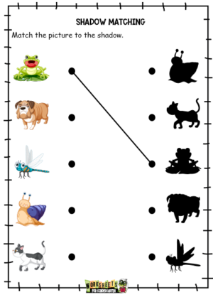 Free printable Shadow Matching Worksheets PDF