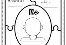 Puzzle piece All About Me Template